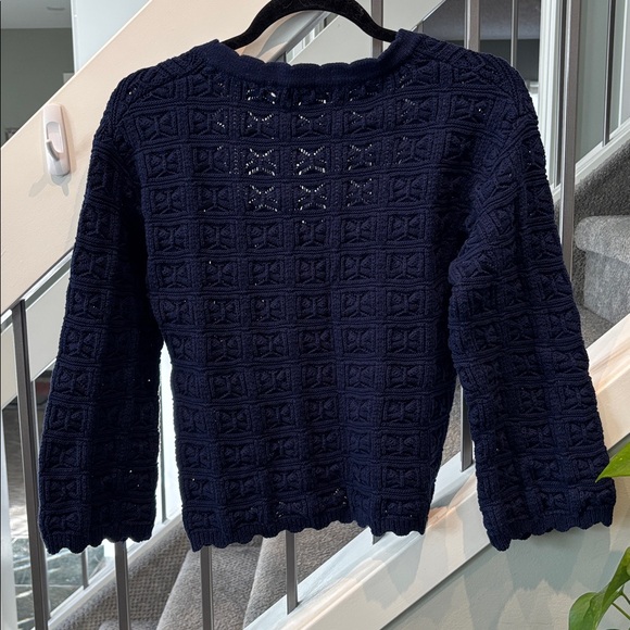 HEARTLOOM Navy Knit Cardigan with Decorative Buttons - Picture 5 of 7